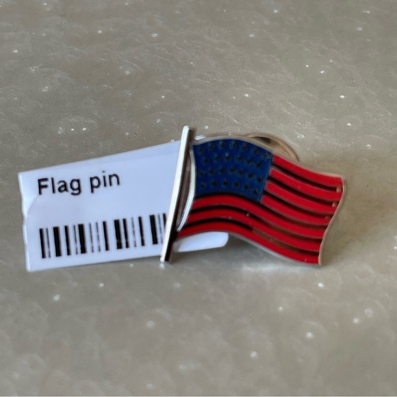 Sterling silver 925 Enameled Flag Pin - Picture 4 of 12